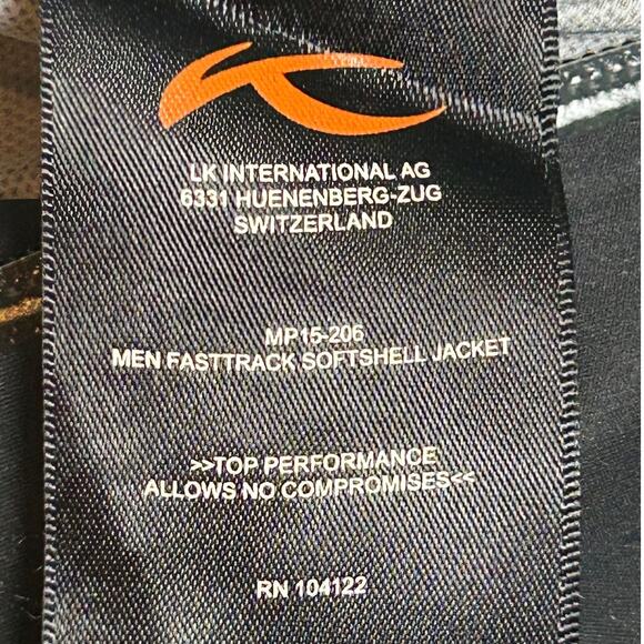 KJUS Black Men's Fasttrack Soft Shell Lightweight Jacket Size EU 50 US Medium - Picture 9 of 10